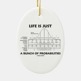 Liv är precis en grupp av Probabilities Julgransprydnad Keramik