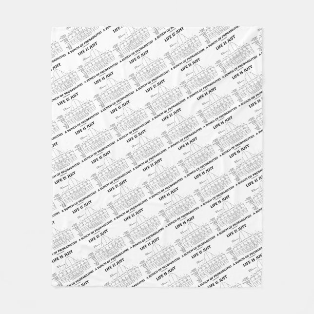 Liv är precis en grupp av Probabilitiesstatistik Fleecefilt (Framsidan)