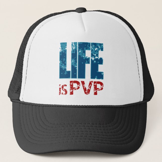 Liv är PVP-Gamerdesignen Truckerkeps (Framsida)