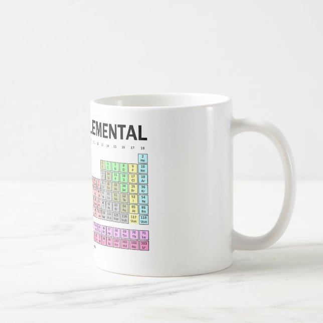 Liv är så elementärt (det periodiska bord av kaffemugg (Höger)