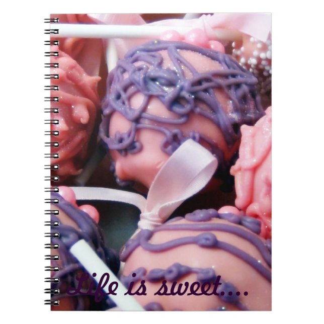 Liv är sött! anteckningsbok med spiral (Framsidan)