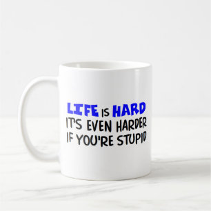 liv är svårt kaffemugg