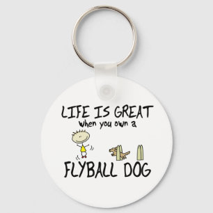 Liv är underbara Flyball Keychain Nyckelring