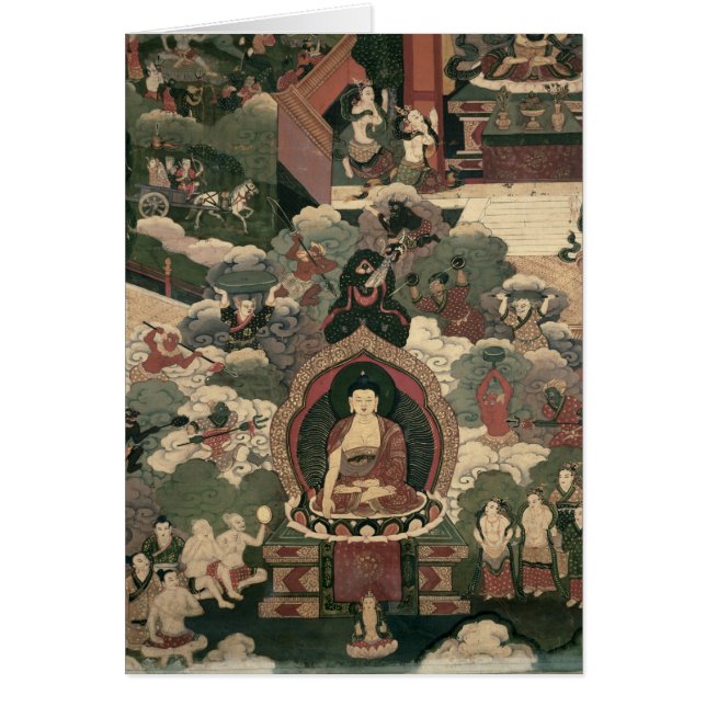 Liv av Buddha Sakymuni Hälsningskort (Framsidan)