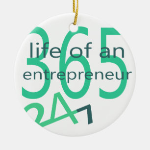 Liv av en entreprenör julgransprydnad keramik