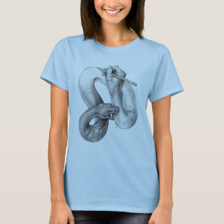 Liv av en konstnärdamskjorta t-shirt