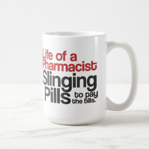 Liv av (en röd) Pharmacistkaffemugg, Kaffemugg