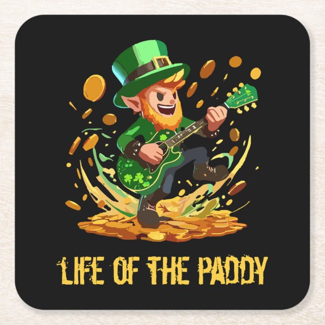 Liv av potatisen, St Patricks dag Underlägg Papper Kvadrat (Framsidan)