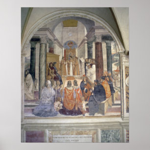 Liv av St. Benedict (frescoen) (specificera), Poster