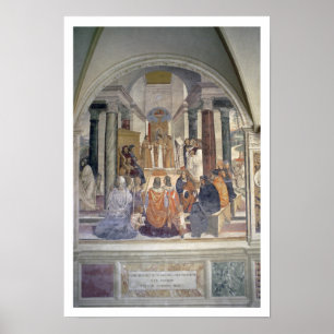 Liv av St. Benedict (frescoen) (specificera), Poster