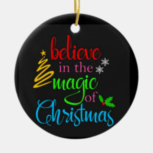 LIV ÄVEN PÅ SIDAN MAGIC & GOD JUL JULGRANSPRYDNAD KERAMIK