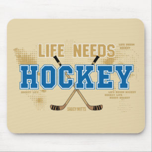 Liv behöver hockey musmatta