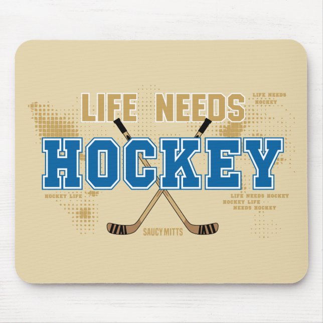 Liv behöver hockey musmatta (Framsidan)