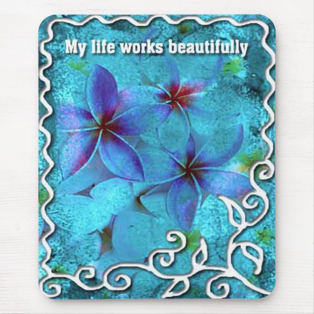 Liv-Bekräftelse-motivera mousepads Musmatta (Framsidan)