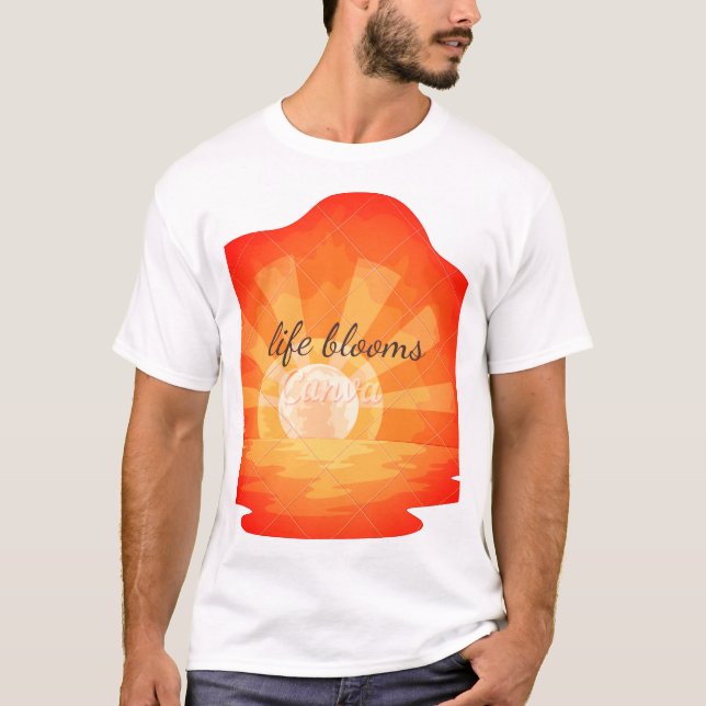Liv blommar T-shirt (Framsida)