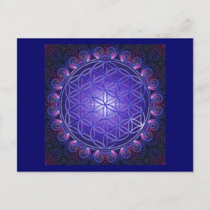LIV/Blume des Lebens Mandala I Square Vykort