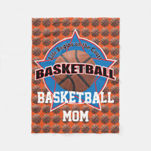 Liv börjar basketmamman fleecefilt