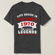 Liv börjar den December 1970 födelsedagen