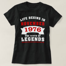 Liv börjar den November 1976 födelsedagen