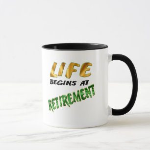 Liv börjar på pensionen mugg