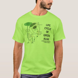 Liv cyklar av gröna alger tröja