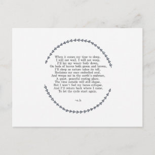 Liv cyklar vykortet vykort