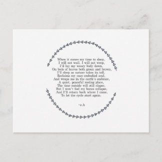 Liv cyklar vykortet vykort