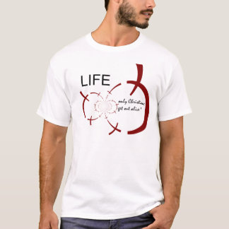 Liv - endast kristen får ut vid liv t-shirt