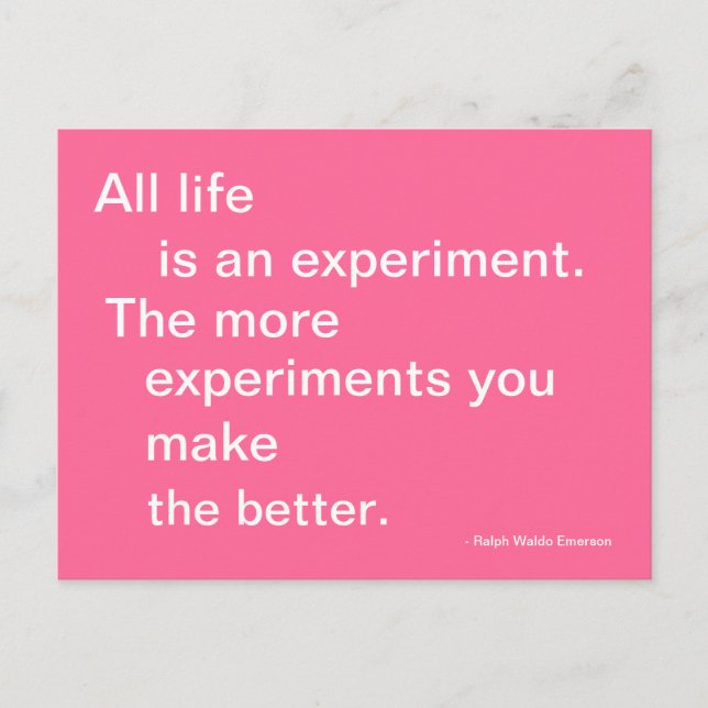 Liv Experiment Post Card-offert Vykort (Framsida)