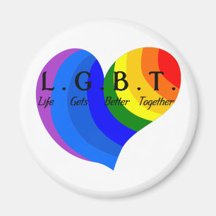 Liv får bättre tillsammans LGBT-pride Magnet