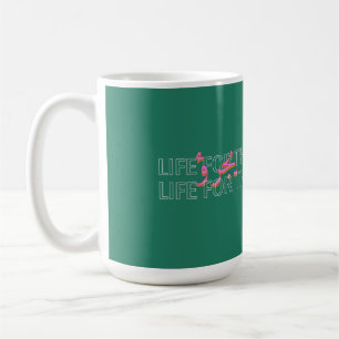 Liv för de som vågar Retro-mugg Kaffemugg