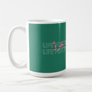 Liv för de som vågar Retro-mugg Kaffemugg