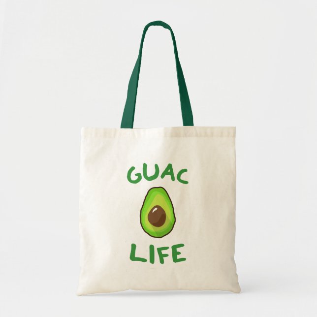 LIV för GUAC (Guacamole) - grönt Tygkasse (Framsidan)