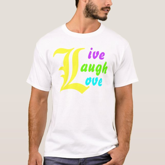 Liv för huvudsaklig design för T-tröja för KÄRLEK T-shirt (Framsida)
