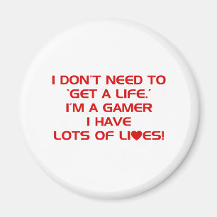 Liv för I've harraddor - Gamerdobbelvideospel Magnet