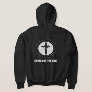 Liv för Kung Unisex Fullt-Zip Hoodie T Shirt