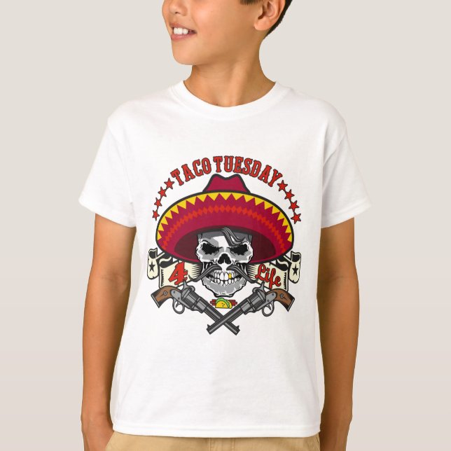 Liv för Tacotisdag 4 Tee Shirt (Framsida)