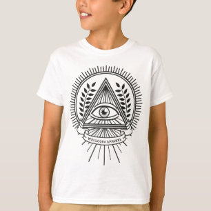 Liv för Wellcoda dräktIlluminati hemlighet T Shirt