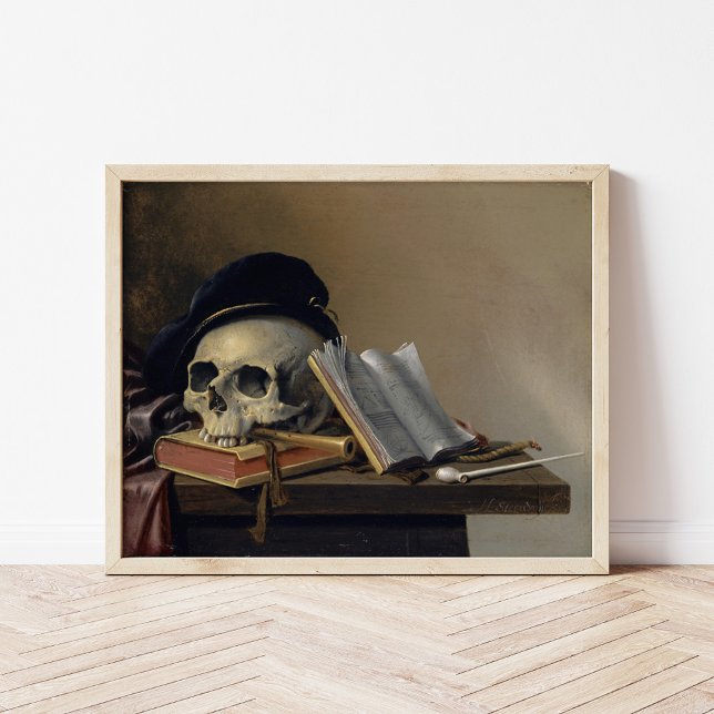 Liv fortfarande med Skull | Harmen Steenwyck Poster (Skapare uppladdad)