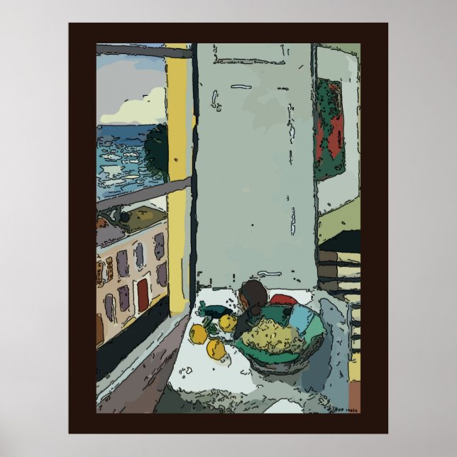 Liv från fönster poster (Framsidan)