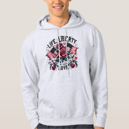 Liv, frihet och jakt på Kärlek - Hoodi Sweatshirt