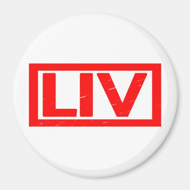 Liv Frimärke Magnet (Framsidan)