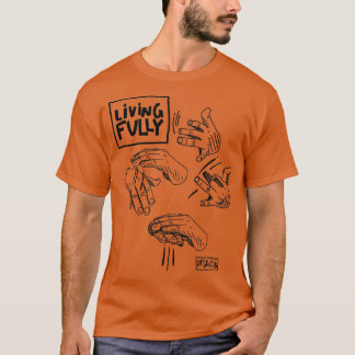 Liv fullständig Auslan-Dövets signeringsspråk ASL T Shirt