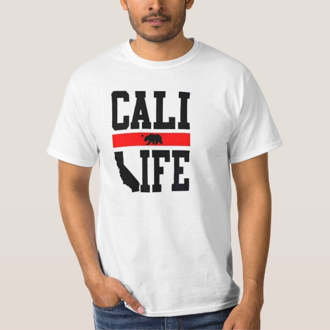 liv fullvuxna Kalifornien för Kalifornien T Shirt (Framsida)