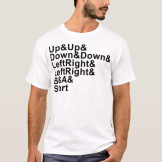Liv fusk kodifierar (svart bokstäver) tee shirt