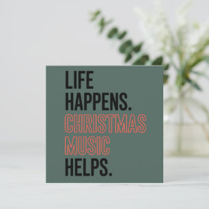 Liv Händer Julmusik Hjälper God Jul Julkort