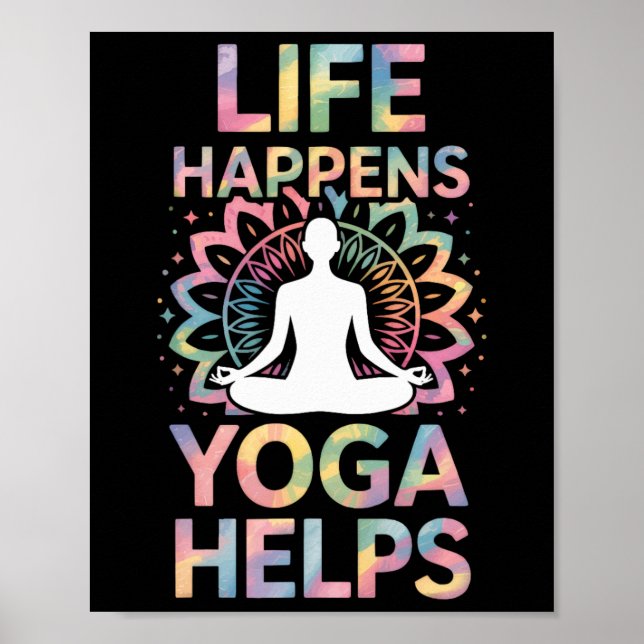 Liv Händer Yoga Hjälper _8  Poster (Framsidan)