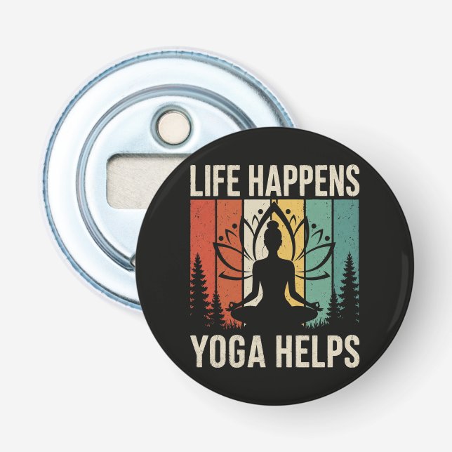 Liv Händer Yoga Hjälper  Flasköppnare (Framsidan)