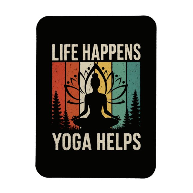 Liv Händer Yoga Hjälper  Magnet (Vertikal)
