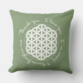 Liv Ho'oponoponos blomma Kudde